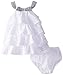 Calvin Klein Baby-Girls Infant White Ruffled Dress