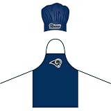Saint Louis Rams NFL Barbeque Apron and Chef's Hat