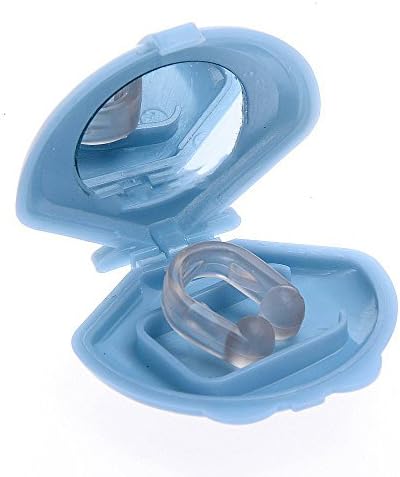 2 Snore Clips Made of 100% Medical Silica Gel - One for Bedside and One for Travel Bag