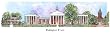 Washington & Lee - Collegiate Colors - 5" x 13" Framed Prints