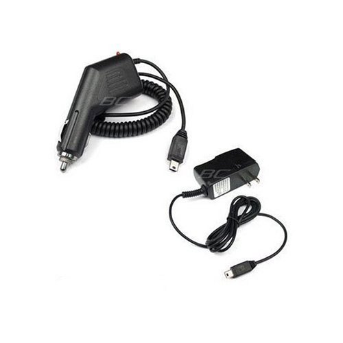 2 Piece Combo Of HTC Cingular 2125 8125 8525 Home Wall Travel + Car Battery Charger