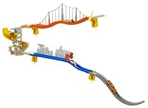 Mattel W2107 - Hot Wheels, Wall Tracks Basis Downhill Flip Abw&auml;rtsrampe