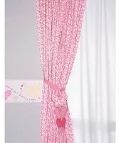 Rosebud tape top curtains