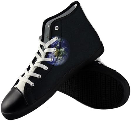 XieHouShiPin Women's Doctor Who Tardis Starry Night High Top Canvas Shoes US9