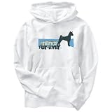 Hoodie Mens White  FRIENDS FUR - EVER - Basenji  Dogs