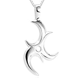 Unique Tri-C Pendant Necklace Sterling Silver