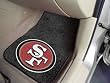 FANMATS 5833 NFL San Francisco 49ers Front Carpet Car Mat - 2 Pieces
