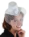 White Little Victorian Top Hat - One Size