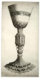 2.75 inch x 2 inch (7.5 x 5cm) Acrylic Keyring Wenceslaus Hollar - A chalice, after Mantegna