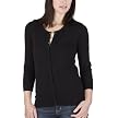 Merona&reg; 3/4 Sleeve Jersey Cardigan - Ebony