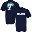 adidas Tulane Green Wave Navy Blue Prime Time T-shirt
