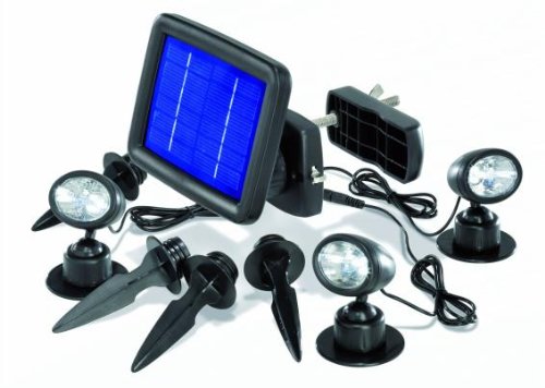 Esotec - Solarspot Trio mit drei Spots schwarz