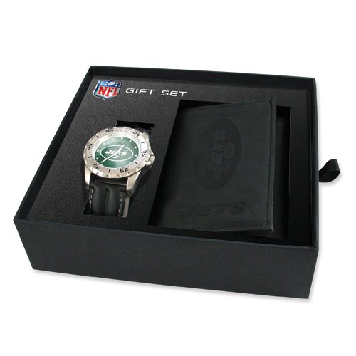 Mens NFL New York Jets Watch & Wallet Set