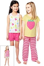 3 Pack Pure Cotton Assorted Pyjamas