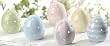Club Pack of 12 Decorative Pastel Easter Egg Tea Light Candle Holders 3"