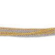 Two Tone 6 Strand Singapore Gold Bracelet