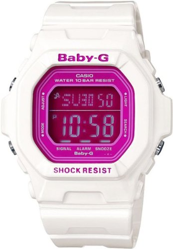 Casio Womens Baby G Square Luminous Color White Digital Watch #BG5601 7