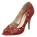 Jessica Simpson Women's Orli Open Toe Pump,Red,8 M
