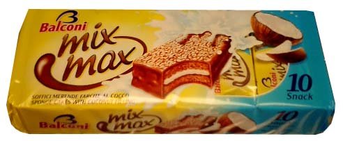Mix Max, Sponge Cake with Coconut Filling and Coating, 10pk 350g by parthenonfoods.com