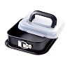 Kaiser 623009 Bake&Take Springform quadratisch mit Transporthaube, 24 x 24 cm