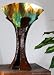 Egyptian Frond Accent Lamp (Zinnia), Daylily