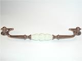Top Knobs, Chateau - M94, Drop handle 8 7/8 CC in Old English Copper & Bone Crackle