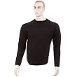 Thug or Angel Men's Jet Black collection, black crew neck knitted jumper. JBLK3913