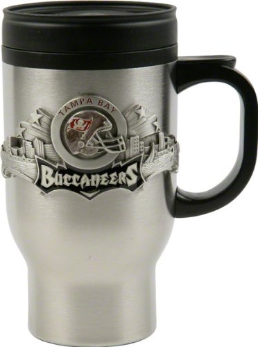Siskiyou Sports Tampa Bay Buccaneers 18 oz  NFL Stainless Steel Travel Mug