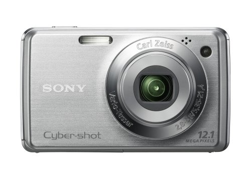 Sony Cybershot DSCW210S Camera - Silver  (12.1MP, 4x optical zoom) 2.7 inch LCD