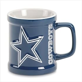 DALLAS COWBOYS 11 oz. Team Logo Sculpted Coffee Mug by SunRise