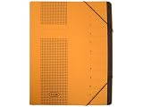 Produkt-Bild: Elba B&uuml;rosysteme 42496GB F&auml;chermappe Ordnungsmappe chic, Karton (RC), 450 g/qm, A4, 12 F&auml;cher, gelb