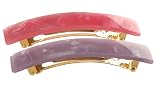 France Luxe Classic Rectangle Barrette - Pastel