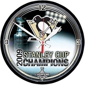 Pittsburgh PENGUINS 2009 Stanley Cup CHAMPS Wall CLOCK