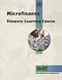Microfinance Distance Learning Course
