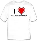 I Love Kwame Kilpatrick T-shirt Large White
