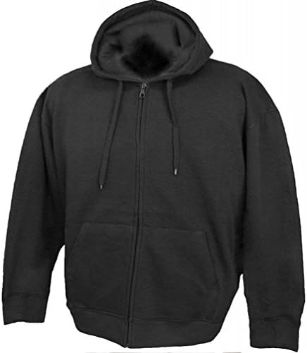 Pennant Big &amp; Tall Men's Premium Full Zip Hooded Sweatshirt (Big 2XL, Black)