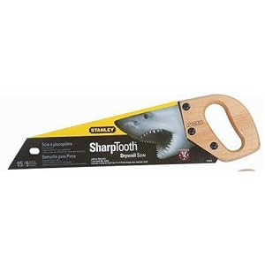 Stanley 15-025 15-Inch 9 Points Per Inch Sharp Tooth Drywall Saw by Stanley