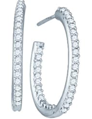 0.96CTW DIAMOND FASHION HOOPS