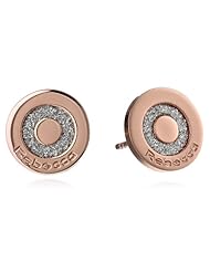 Rebecca "Infinity" Bronze Glam Film Earrings, 5"