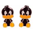 Looney Tunes Sterling Silver Daffy Duck Earrings