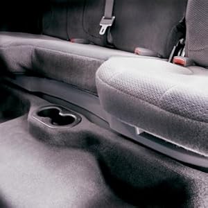 Dodge Ram Quad Cab 2002-2009 Unloaded MTX Dual 10 Subwoofer Enclosure ThunderForm Bass Slammer DRQC20UT TAN