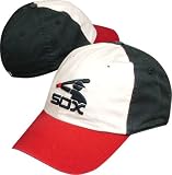 Chicago White Sox Red Brim 'Swinging Batter' Cooperstown Throwback Franchise Hat by Twins Enterprises