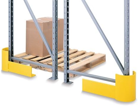 WILDECK Steel Pallet Rack Protector - 42"Wx4"Dx12"H - Left corner