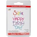 Sizzix Sizzlits Singles Die-Phrase: Happy Birthday! #2