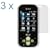 Durable Clear Reusable LCD Screen Protector -3 Packs for for ATT LG Neon Etna GT365 Cell Phone