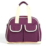 「Getting] 軽量マザーズバッグ 4Way保温・保冷バッグ 多機能ママバッグ シンプルマザーズリュック 大容量ショルダー 5色 (パープル)