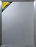 Large 60x80 cm Silver faced Magnetic board with Chrome effect frame 30mm width.