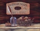 Handmade Soaps - Poster by Pam Britton (14x11)