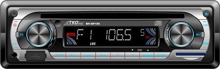 TKO Audio BH-MP180 AM/FM CD/MP3 Player and USB/SD Port