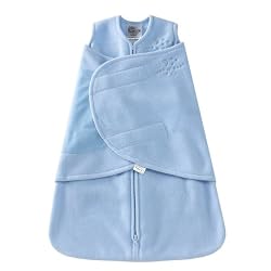 HALO SleepSack Micro-Fleece Swaddle, Baby Blue, Small